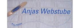 Hinweisschild zu Anjas Webstube